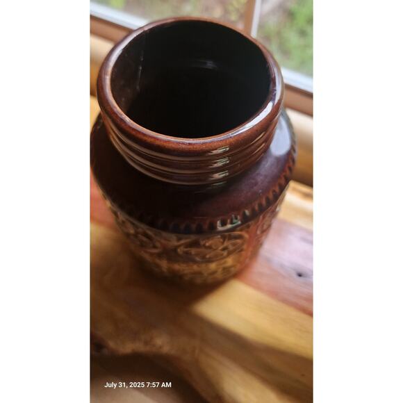 Scheurich Keramik vase Yellow and Brown West Germany 289-15 - Picture 4 of 7